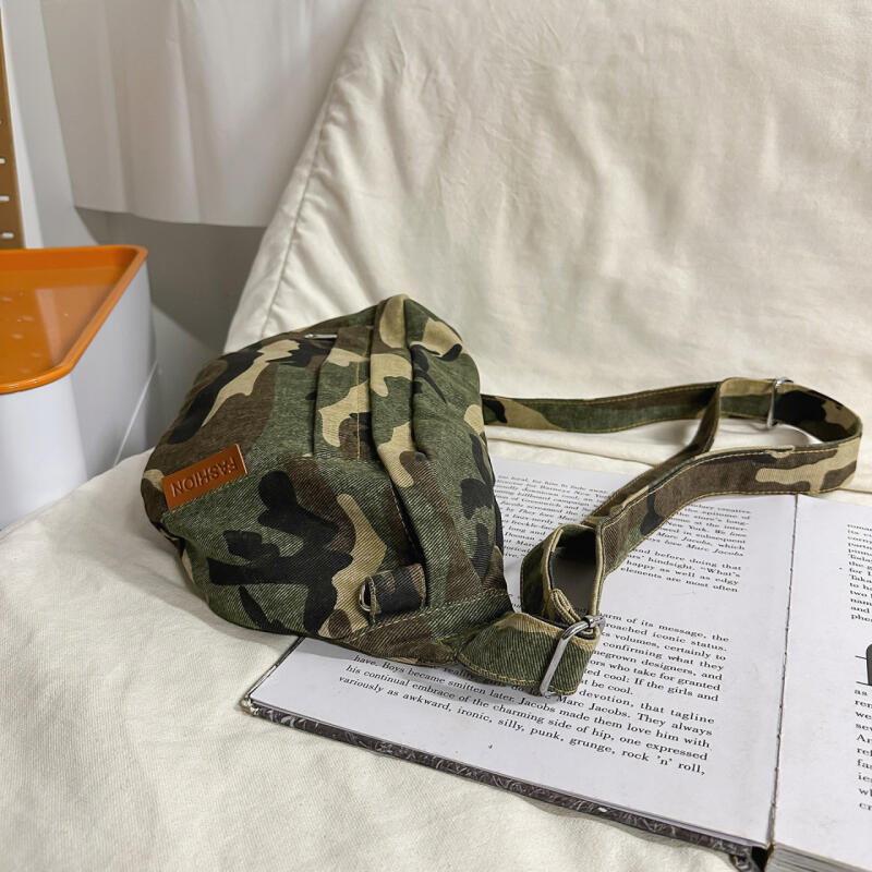 Camouflage Canvas Sling Bag – Durable & Stylish Crossbody Bag for Outdoor, Travel, and Everyday Use