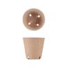 Biodegradable Round Pulp Seedling Pots 8cm Large Size with 4 Drainage Holes Pack of 50 for Plant Nursery and Seed Starting
