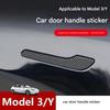 Naklejka na klamkę do drzwi dla Tesla Model 3/Y/3 Highland Model Y Juniper 2025 Włókno węglowe Ochraniacz drzwi Owijka Pokrowiec Naklejka Akcesoria