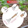 Hand Cultivator Remover Labor Saving Multipurpose Portable 3 Claw Rake Gardening Tool for Lawn