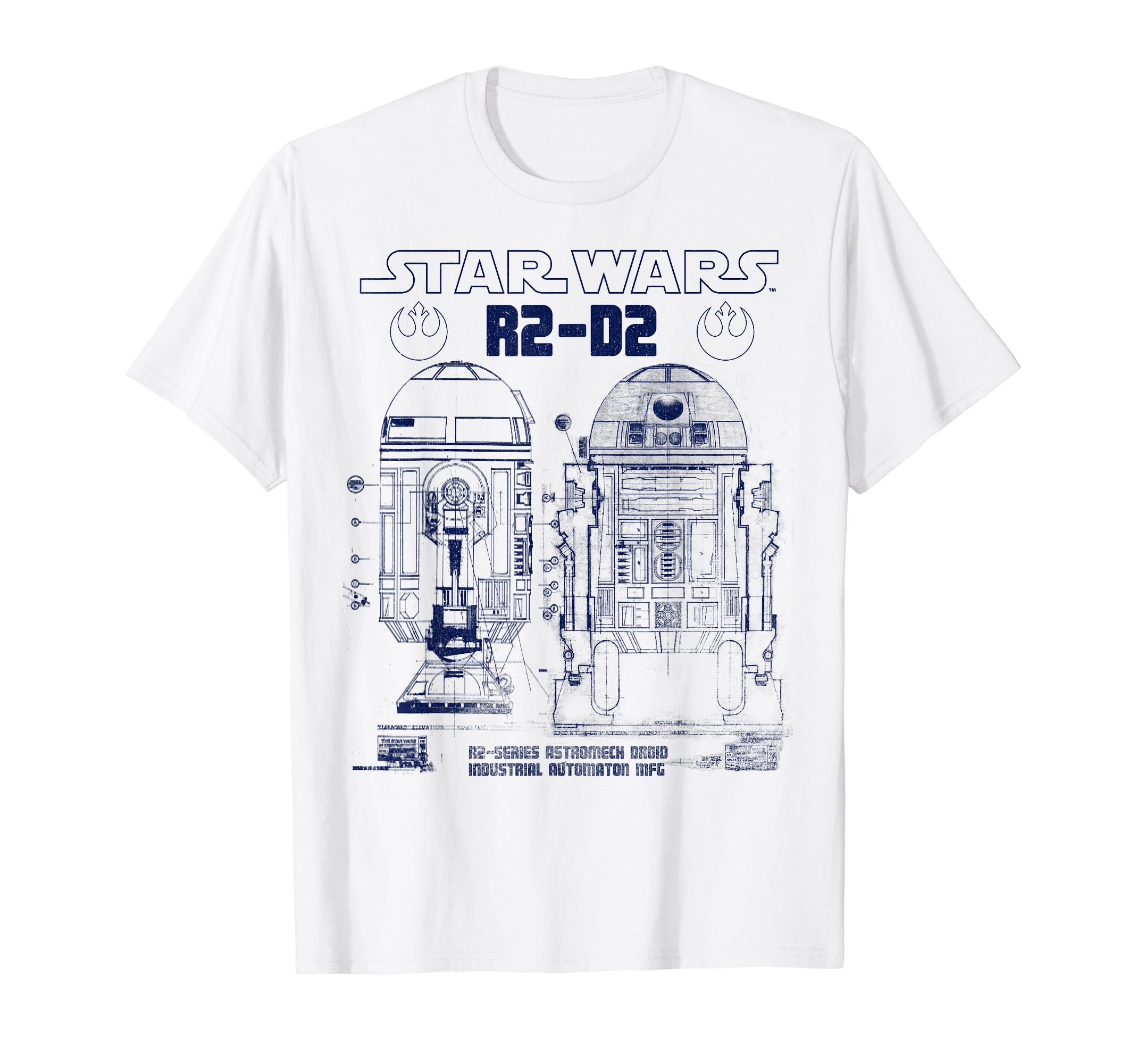 

Star Wars R2-D2 Astromech Droid Blueprint Schematic T-Shirt
