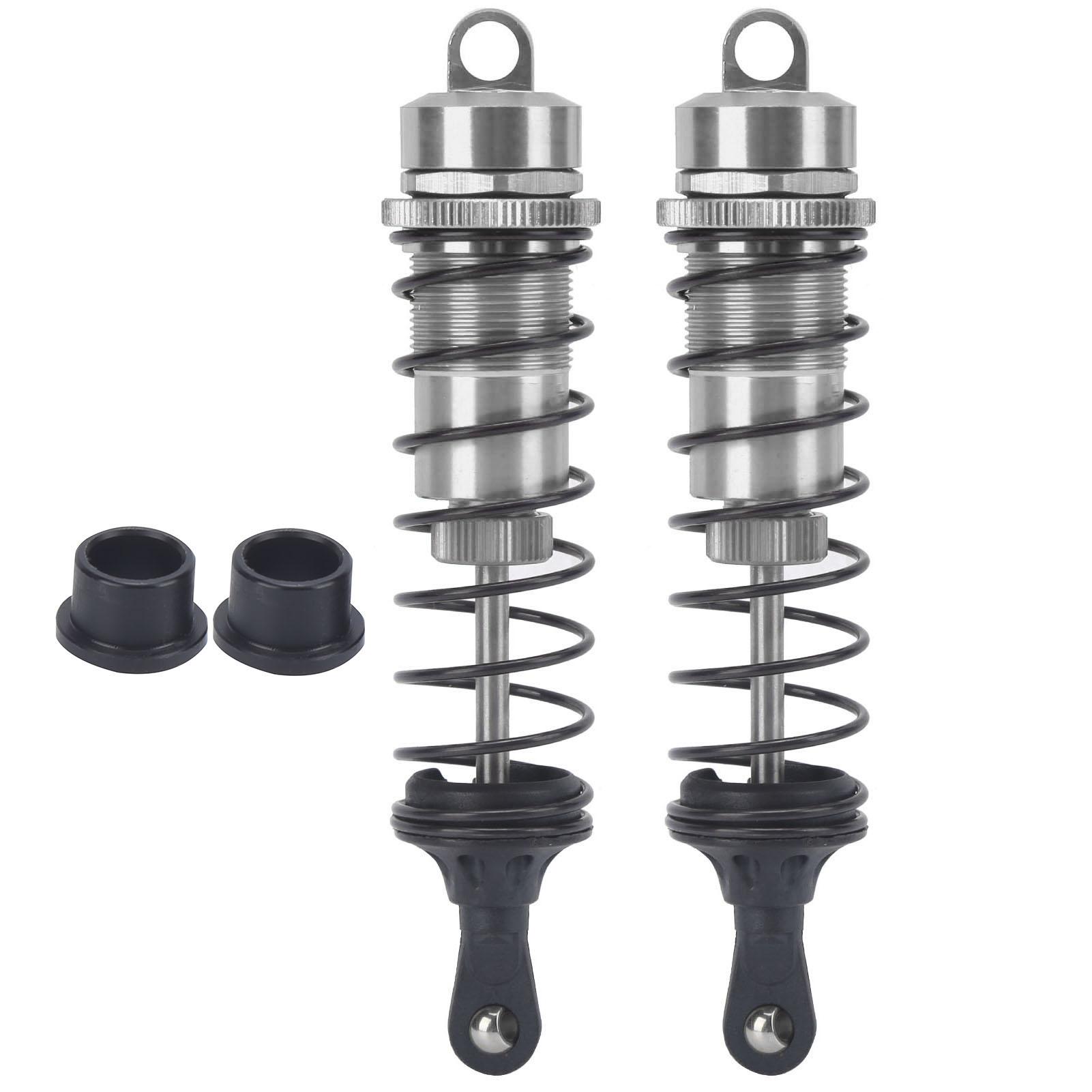 

2Pcs RC Oil Filled Adjustable Metal Shock Absorber Damper for HSP HPI 1 8 RC Crawler Gray