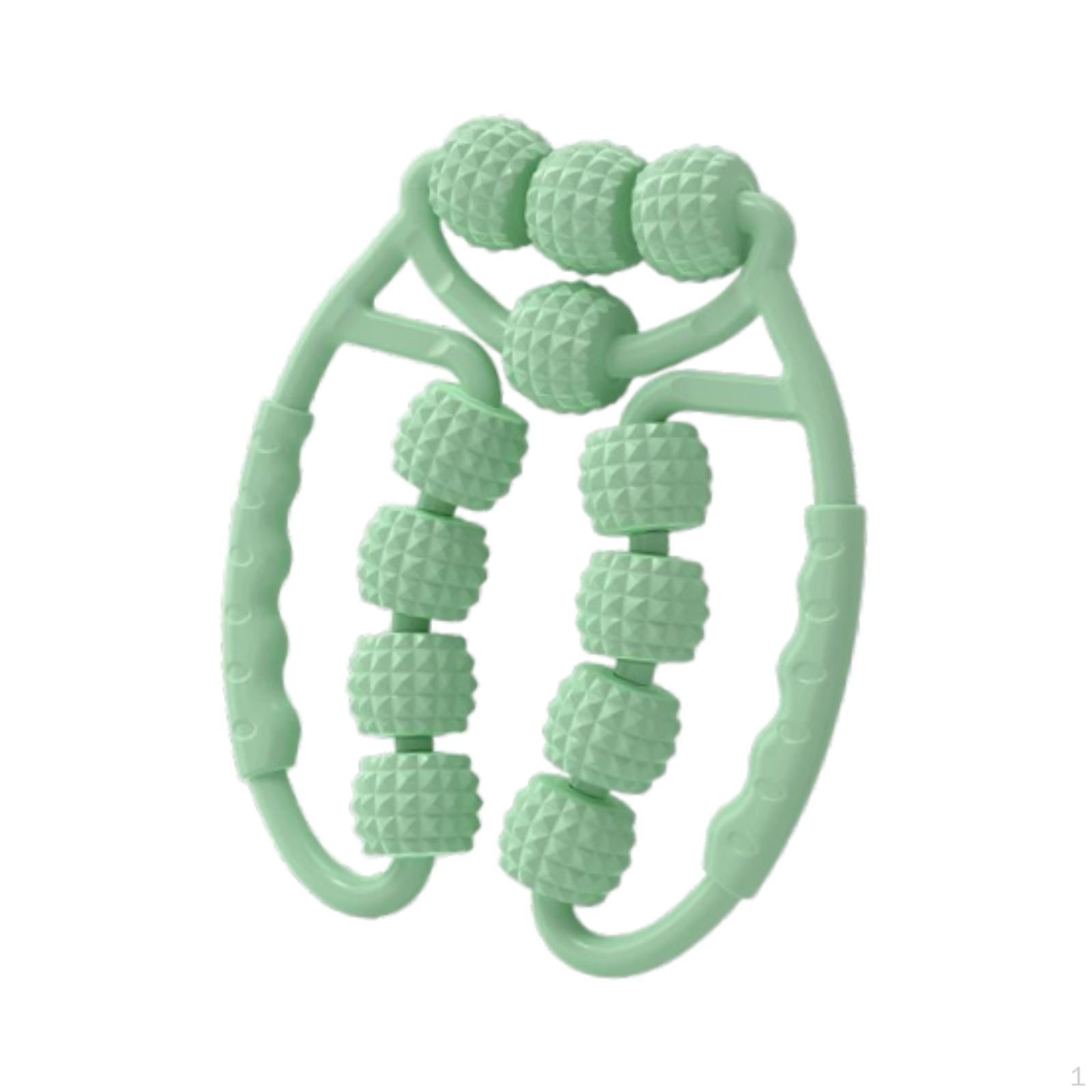 

12-точечный пенный роликовый манекен-ролик для расслабления напряженных мышц, массажный инструмент для использования в помещении зелёный