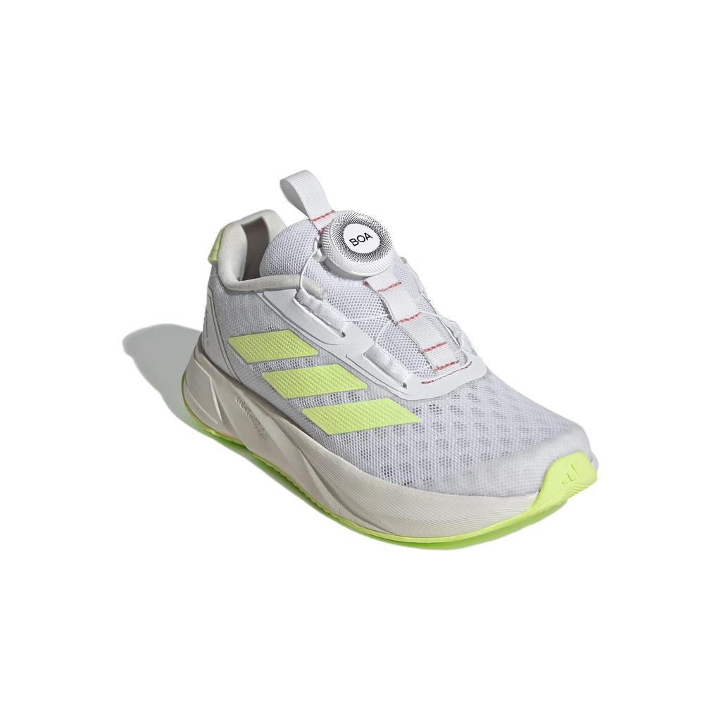 adidas Duramo Sl Mesh Comfortable Slip Resistant Cushioning Breathable Low Top Kids Lifestyle Shoes White Green Kids' IH5834