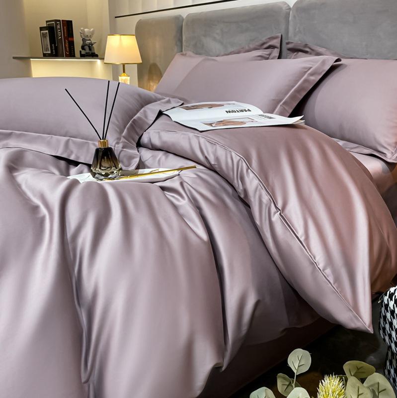 Class A 200 Thread Count Long Staple Cotton Four Piece Set Pure Cotton Bed Sheet Quilt Cover Four Seasons Light Luxury Nantong Bedding
