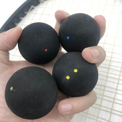 2pcs 37mm Squash Ball Natural Rubber Competition Training Supplies For Professional Players Trainers