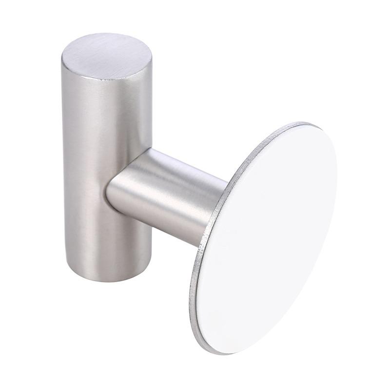 Stainless Steel Hardware Bathroom Towel Bar Hook Wall Mounted Coat Robe Clothes Hook for Kitchen Garage