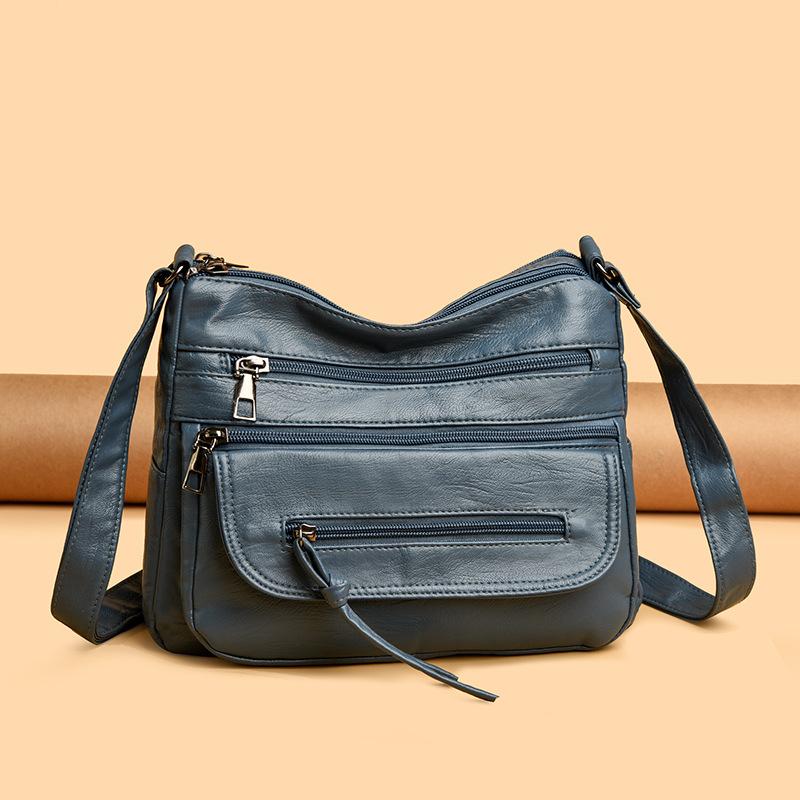 Women's Shoulder Bag Middle-aged Mom Bag Multi-pocket Shoulder Bag Lightweight Crossbody Bag