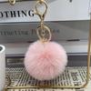 Auf Lager 8cm Kunstkaninchenfell Pompom Schlüsselanhänger - Plüschkugel Anhänger für Taschen und Kleidung