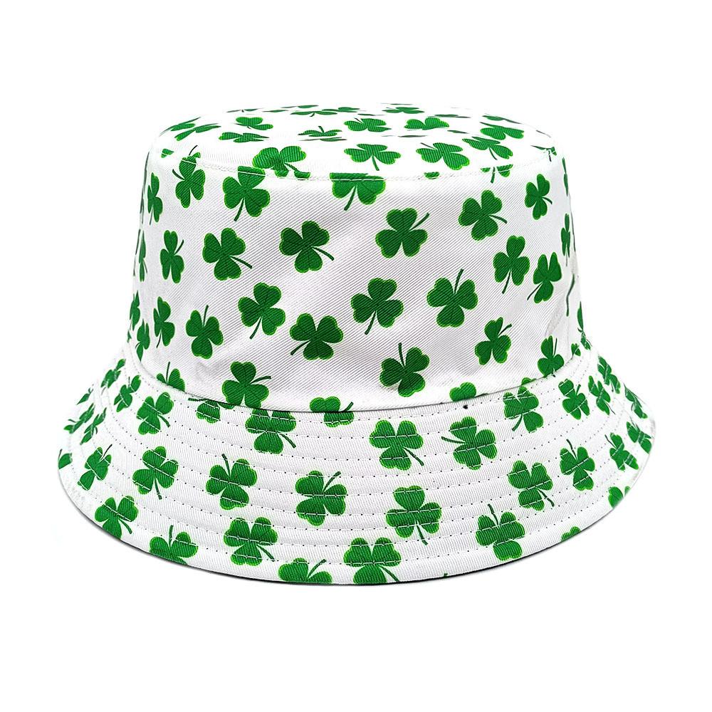 Saint Patrick Floral Digital Print Vintage Style Sun Hat For Spring Party And Outdoor