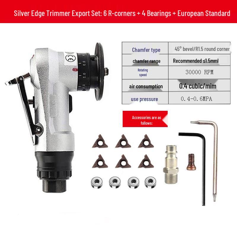 Handheld 45° Pneumatic Chamfering Machine for Metal Deburring