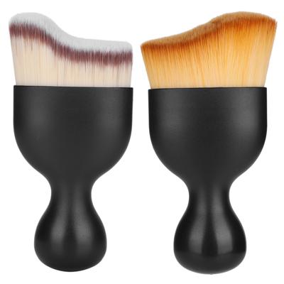 Štětec na make-up Zakřivený štětec na make-up ve tvaru sklenice na víno na tekutý