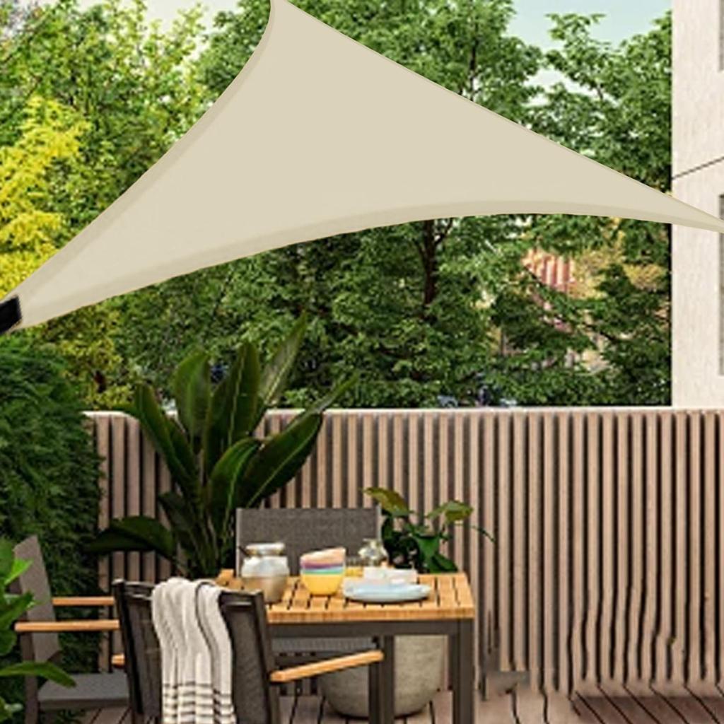 Telo Vela 300cmx300cmx300cm Facile da Installare Copertura per Deck per Attività all'Aperto