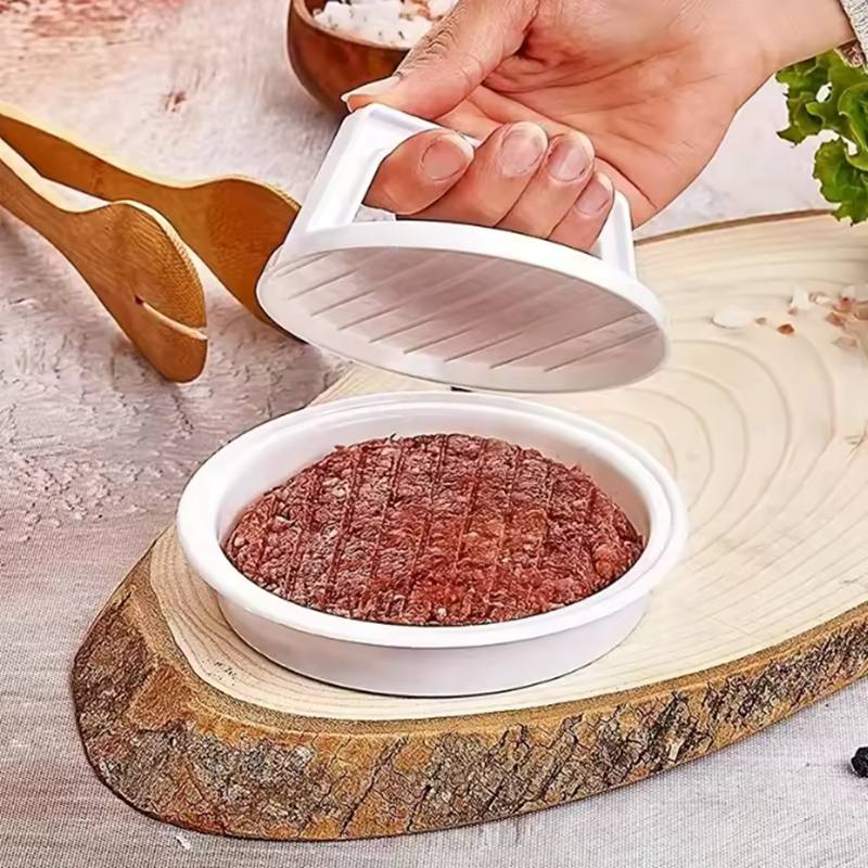 Plast Burgare Multifunktionell Köttpress Hamburgerpress Hamburger Köttfärslimpa Form Köksredskap Burgerpress