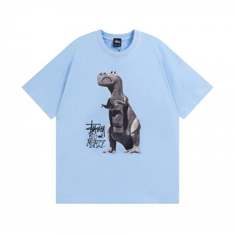 Pánské tričko s krátkým rukávem Volný střih Kulatý výstřih Potisk písmen Neformální Street Style Top pro páry