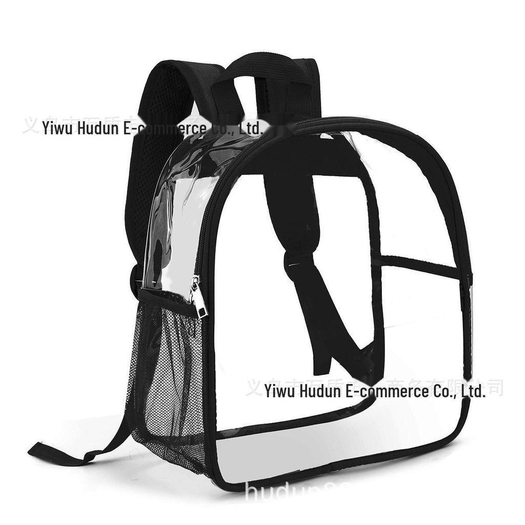 Unisex Transparent PVC Backpack: Large Capacity, Stylish, Sports & School Use