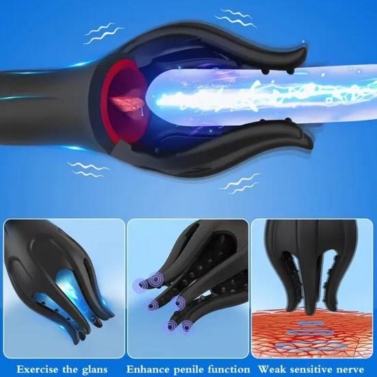 Männer Silikon Vibrations Trainer Wasserdicht Reisefreundliches Lustgerät Erwachsener Persönlicher Massager für Intime Anwendung