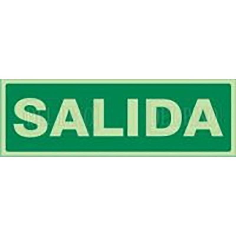 DUVER - SEÑAL 1016 PLAST.297x105 ''SALIDA'' LUM. SALIDA (LETRA)