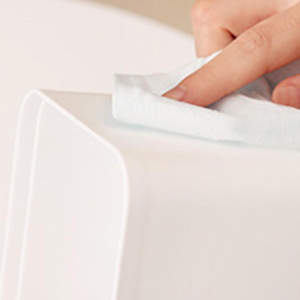 Home Kitchen Round/Square Wooden Tissue Box Case Napkin Holder Home Organizer Napkin Holder Tissue Holder Tissue Case Tempat Box