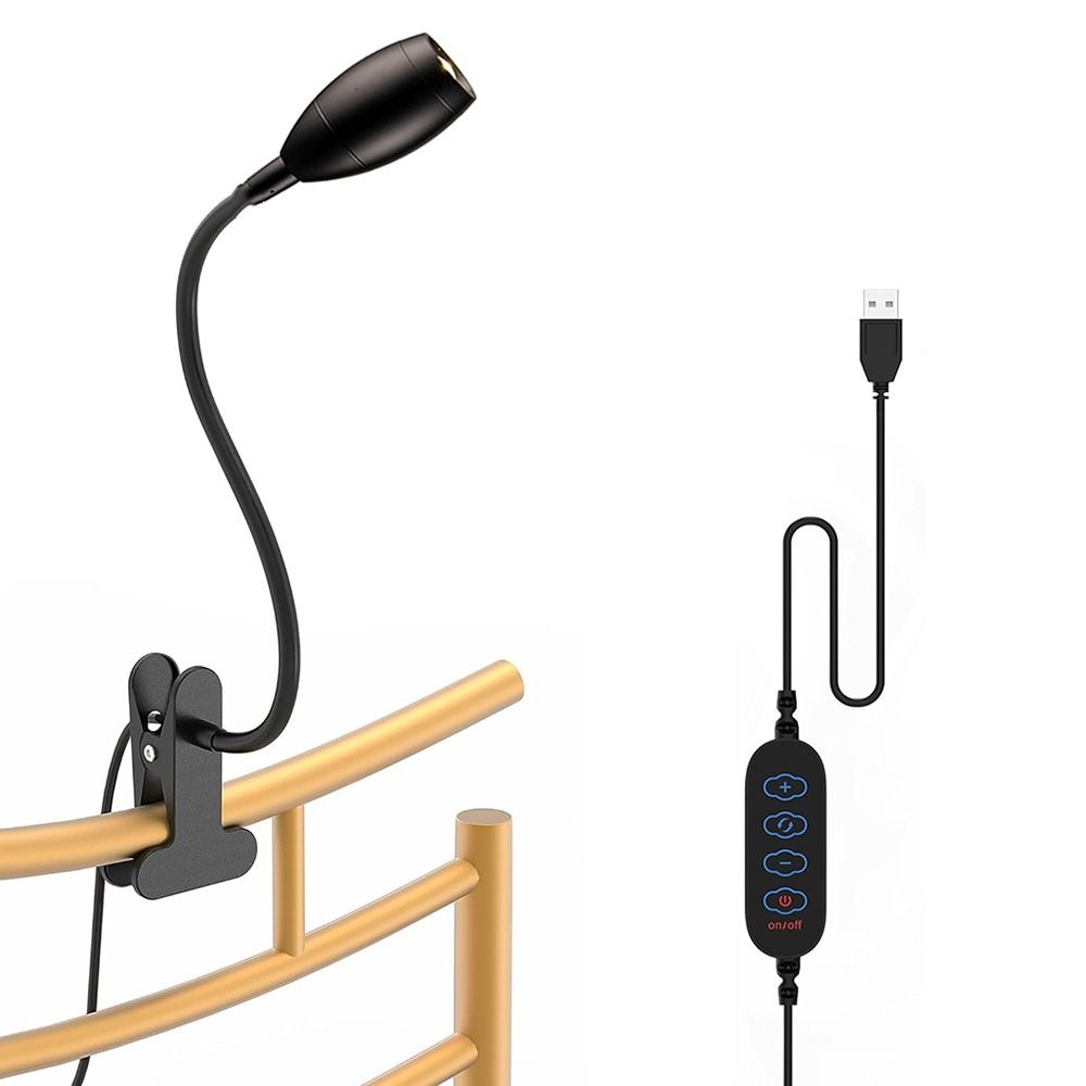 

Металлический зажим для книги, регулируемая светодиодная настольная лампа, универсальный прожектор для чтения, работа