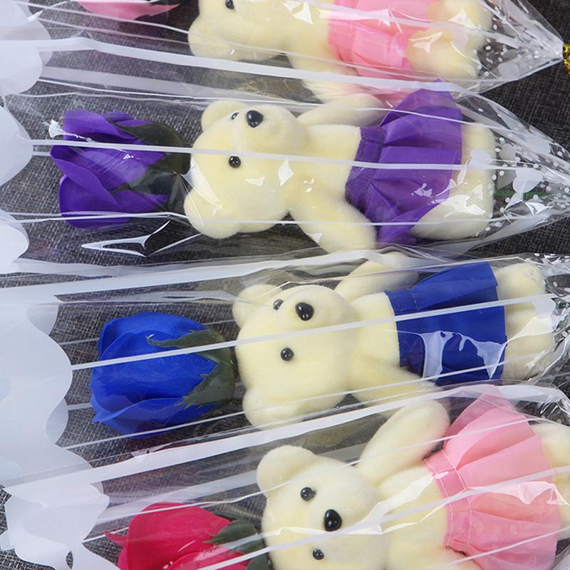 1 Buchet Urs Săpun Trandafiri Cadou Ziua Îndrăgostiților Pentru Prieten Buchet Nunta Acasa