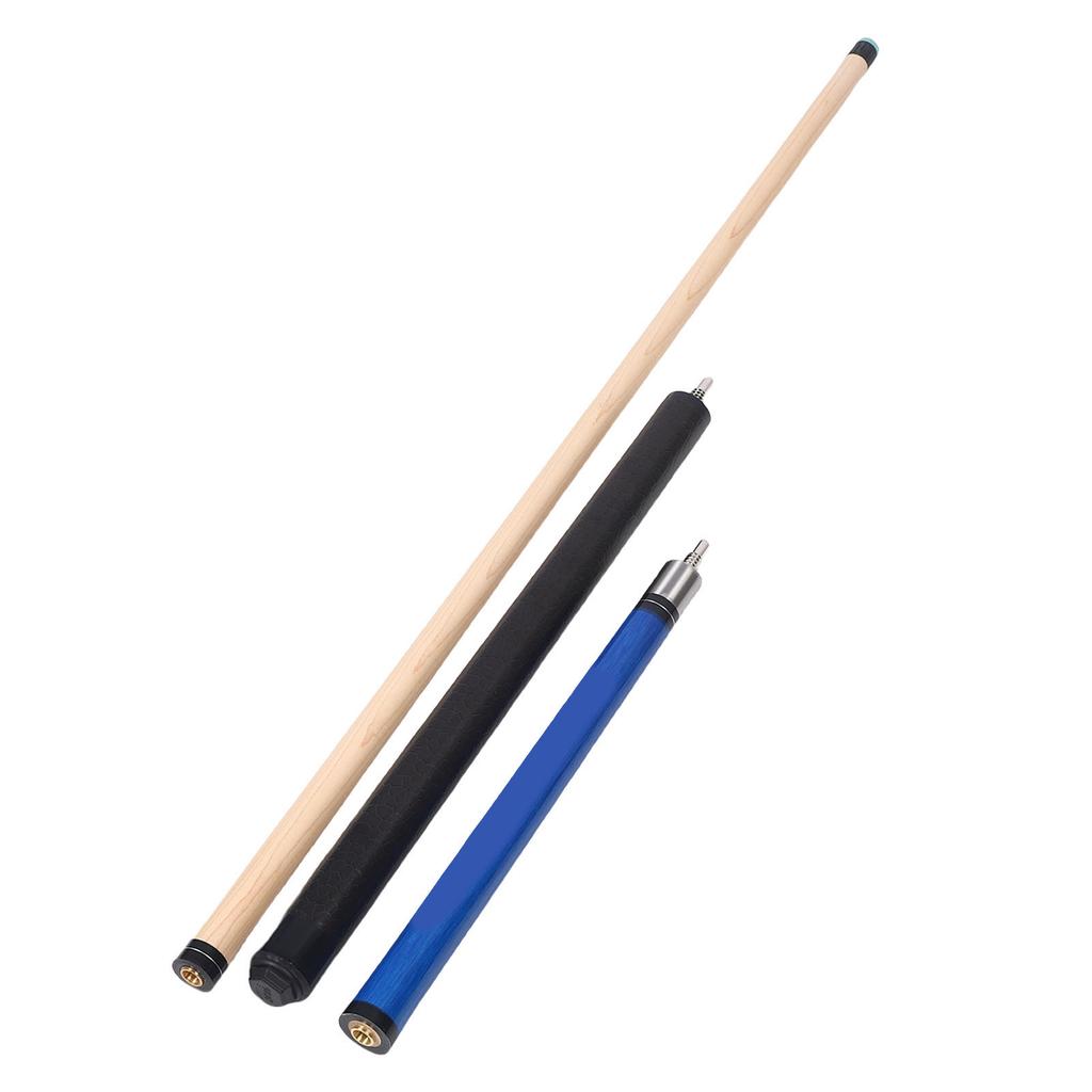 Heavy Hitter Jump Break Cue 3 Piece Pool Stick 14mm Tip Maple Wood with Rubber Bumper