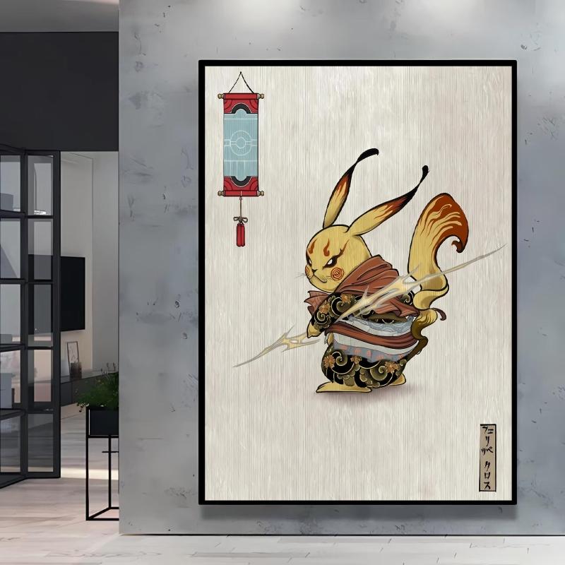 Anime Posters Wall Art Pokemon Cartoon Character Picture Modular Prints Home Room Painting Children's Bedroom Decor Best Gift