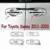 ABS Chrome Door Handle Bowl Cover Trim For Toyota Sienna 2011- Accessories