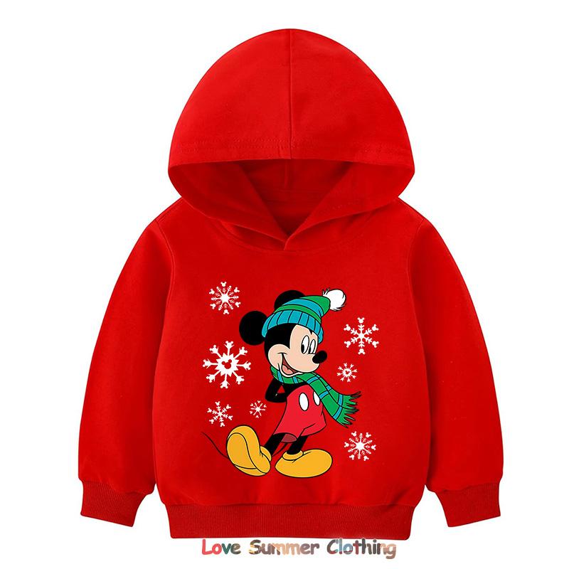 

Рождественский худи костюм для девочек Худи штаны для мальчиков Микки Маус HD принт Осень Детский худи костюм Комплект для братьев и сестер худи для мальчика и девочки Комплект худи Полиэстер 140