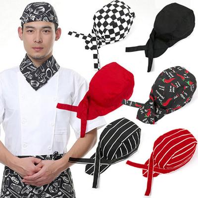 Korsanlar Şef Sofra Kafatası Mutfak Kap Profesyonel Catering Çeşitli Şef Şapkası