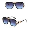 Large Frame Full Frame Sunglasses Square Unisex Sunnies Fashion Anti-UV Glasses  Driving