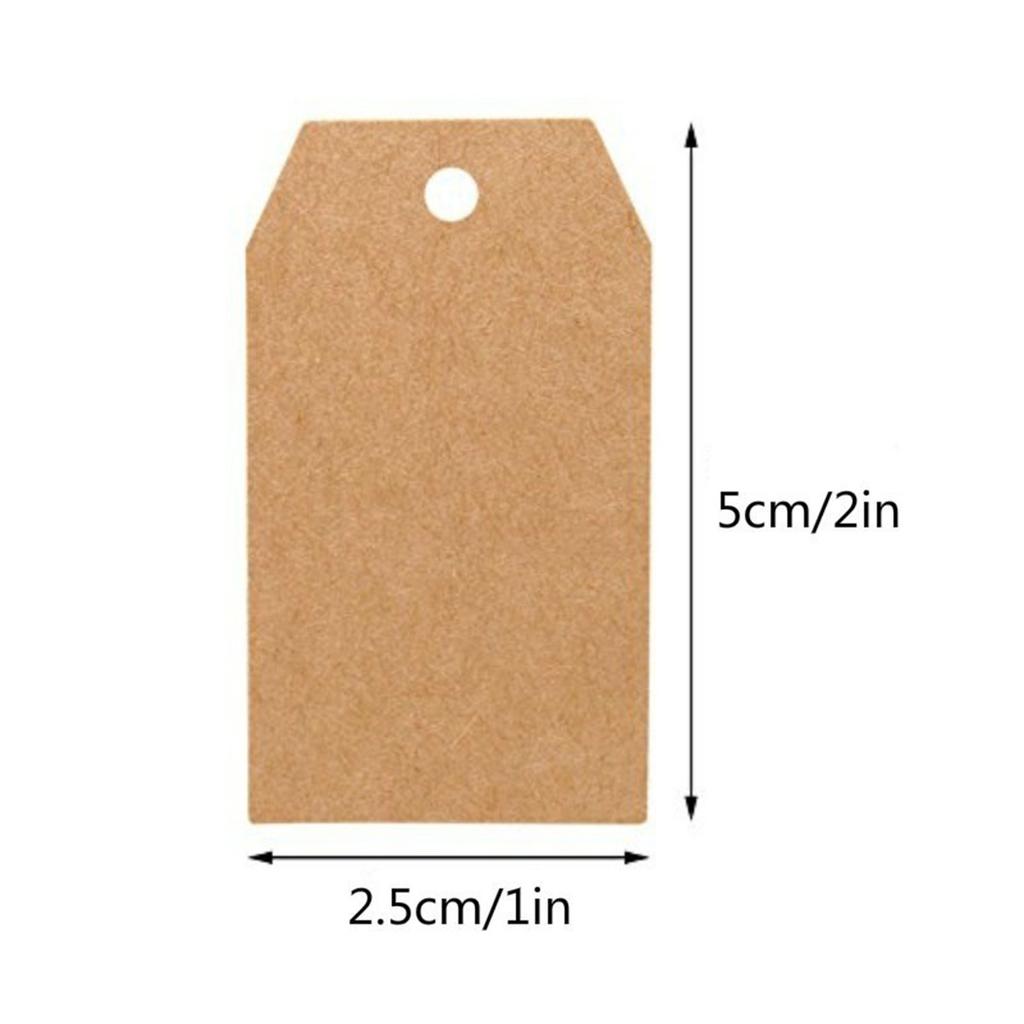 Label Kraft Paper Tags Price tags DIY 100Pcs 5*2.5cm