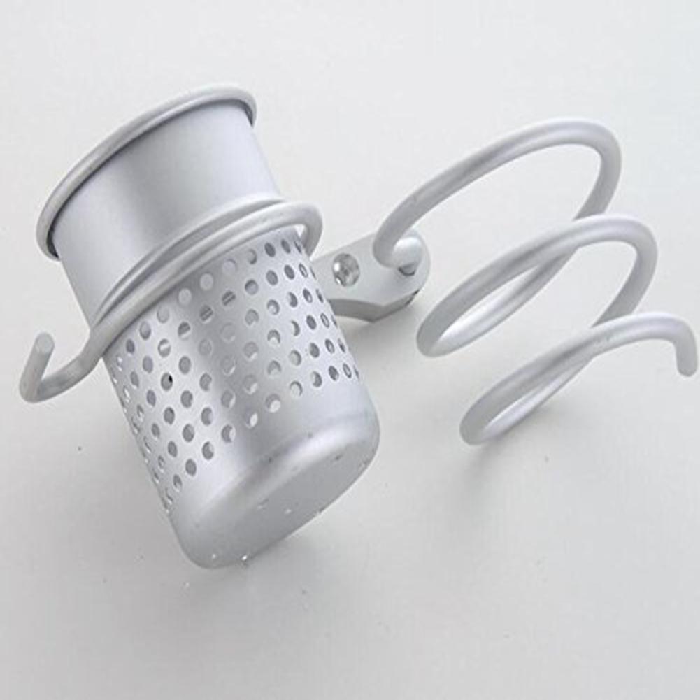 Hair Dryer Holder Stainless Steel Hair Dryer Holder Wall Hanging White High Load Capacity