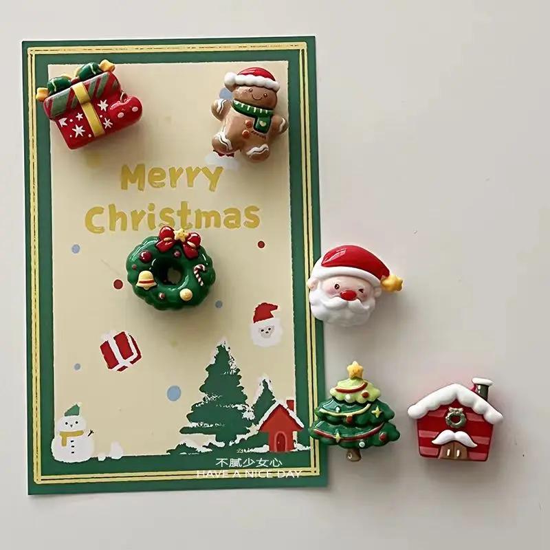 2026 Cute Christmas Tree, Santa Claus Christmas Decorations, Colorful Magnets, Creative Gifts, Fridge Magnets