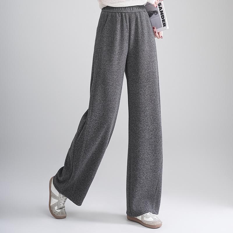 

2026 Spring Elastic Waist High-Waist Casual Woolen Mom Jeans 4XL (recommended 135-145 jin) світло-сірий колір