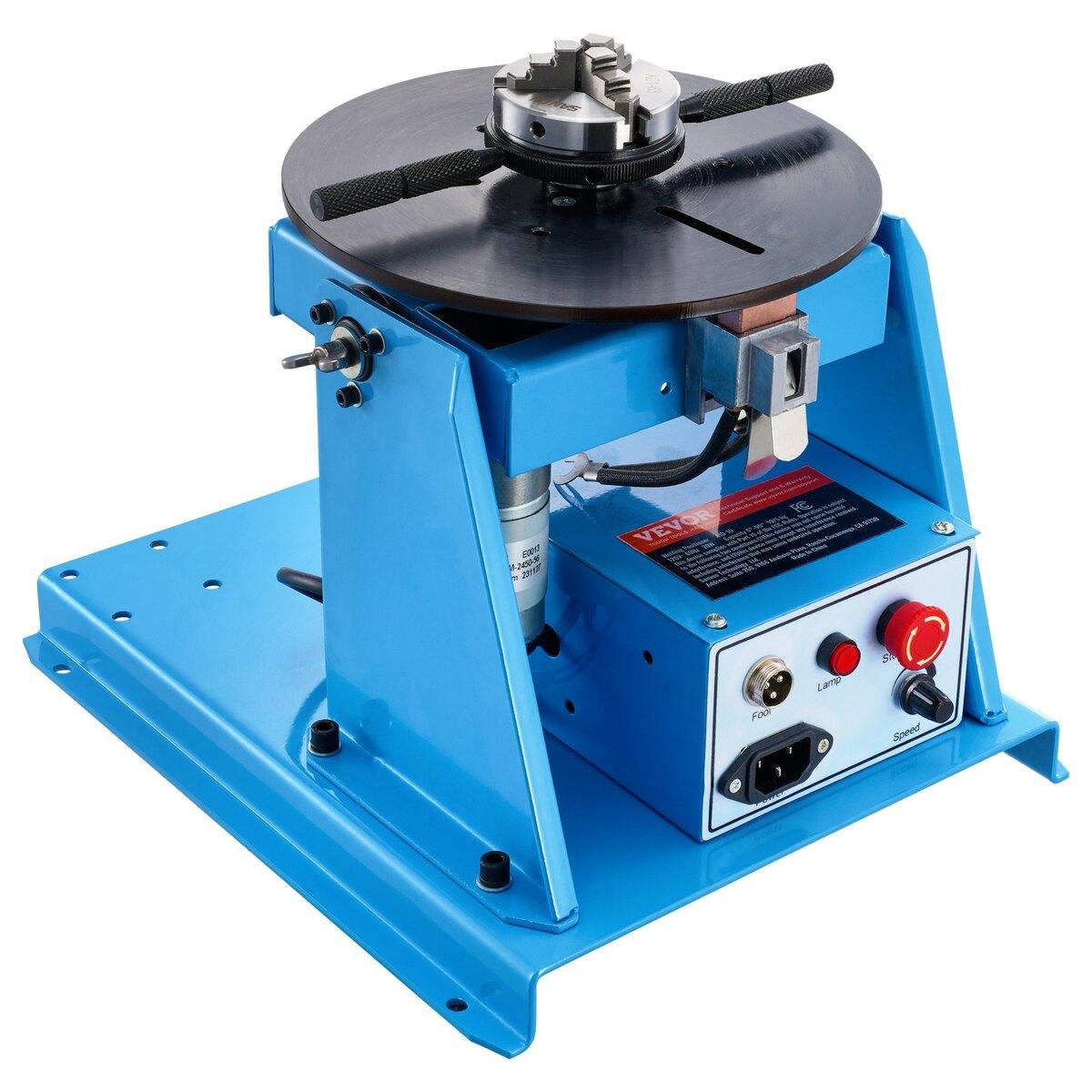 Poziționator Rotativ pentru Sudură 10KG Masă Rotativă de Poziționare 0-90° 1-12RPM