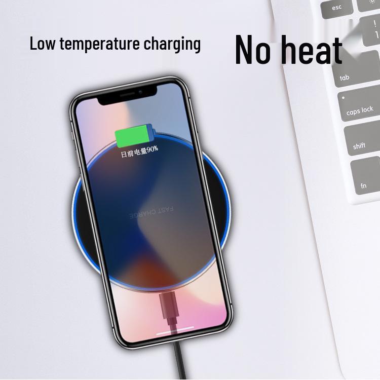 Ultra-Thin X8 Aluminum Alloy 10W Wireless Fast Charger for Mobile Phones