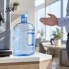 Food Grade Plastic Water Jug with Handle And Cap, Reusable Large Capacity Dispensers, Easy Grip Dispenser Transparent Bottle for Home Office