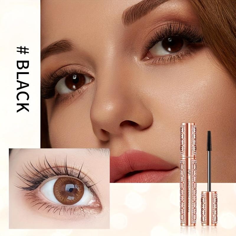 Mascara allongeant luxueux Formule longue tenue et imperméable Mascara noir Sans grumeaux Volumisant Recourbant Cils Maquillage des yeux