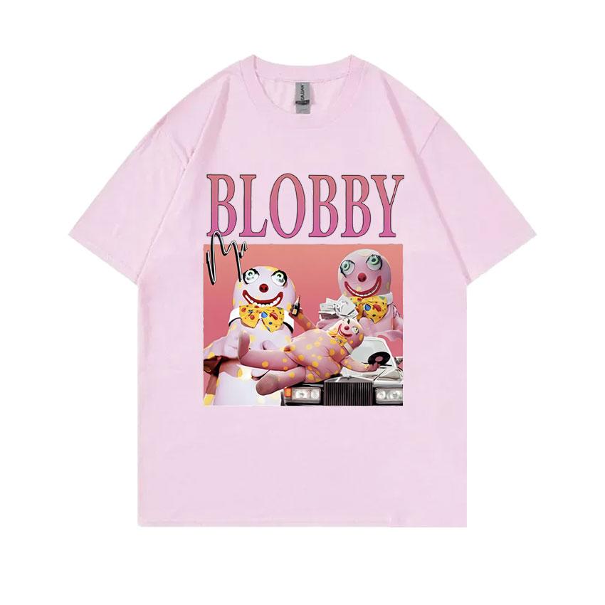 Mr Blobby Funny Meme Tshirt Unisex Women Joke Humor Tshirt Male Fashion Vintage Short Sleeve Unisex Pure Cotton Crewneck T Shirts