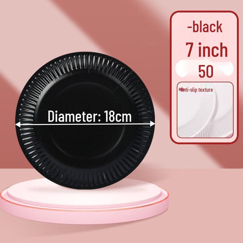 Disposable Round White Paper Plates