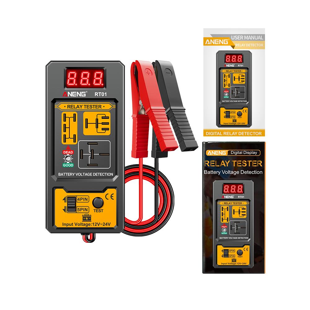 

LED Indicator Light Car Battery Checker Battery Digital Tester Electronic Test Relay Tester Universal 12V чёрный