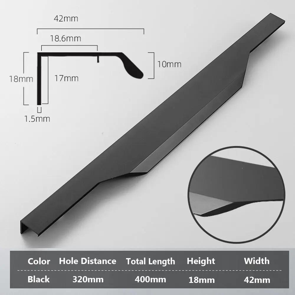 30/40/50cm Aluminiumlegierung Schranktürgriff Küche Schrank Kleiderschrank Schubladengriffe Moderne Wohnmöbel Dekoration