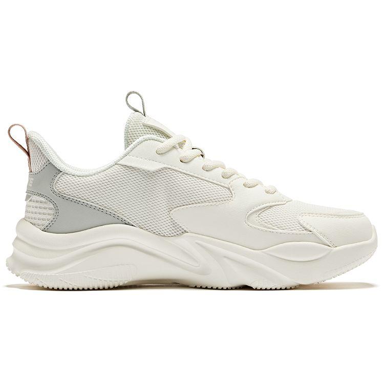 Erke Jiao Ao 2.0 Mesh Leather Splicing Comfortable Shock Absorbing Wear Resistant Low Top Lifestyle Casual Shoes Women Sneaker 52124102101-006