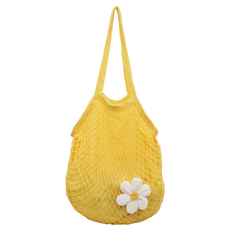 Large capacity out shoulder tote bag women's 2025 summer new trendy Korean lazy wind hollow portable women's bag