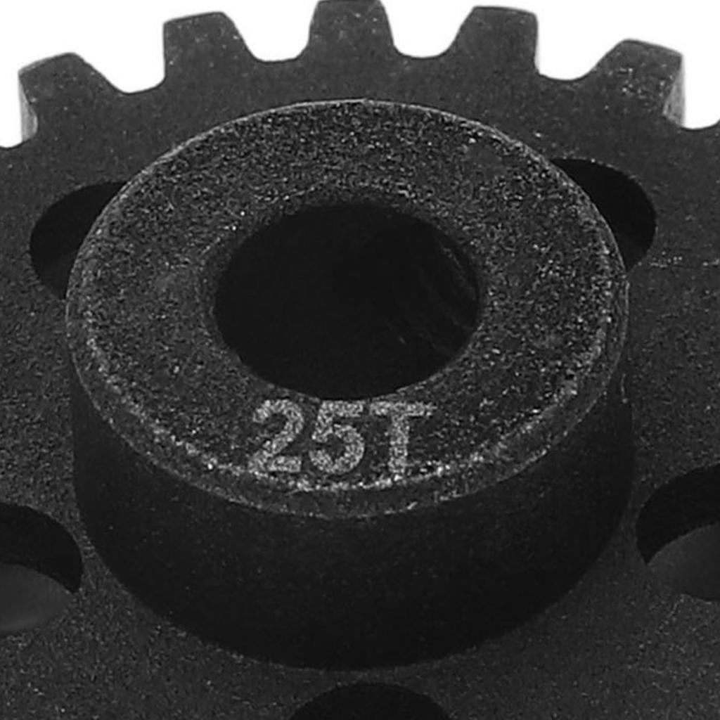 RC Motor Gear Steel 25T Rust Protection Wearproof 5mm Aperture RC Car Motor Pinion Gear for Arrma 1/7 1/8 RC Cars