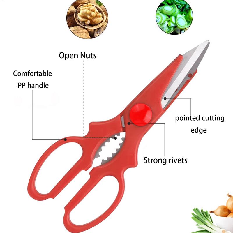 Cooking Scissors For Kitchen Multifunctional Poultry Scissors Chicken Scissors Comfortable Handle Meat Shears Vegetable Scissors