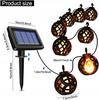 Girlanda Lampki Ogrodowe Solarne 8 Led 2M Ciepłe
