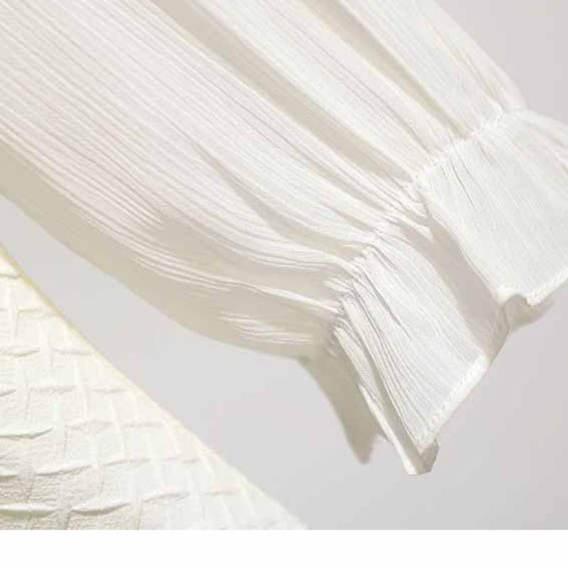 French Square Neck Top Women's Early Autumn High Grade Feel Early Autumn Waist Wrap Unique and Beautiful Foreign Style Shirt