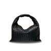 Borsa a Spalla Intrecciata in Vera Pelle da Donna Grande Crossbody Morbida Strutturata Tote in Nero Caffè Tan Caramello Bianco